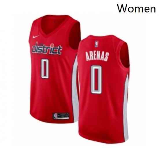 Womens Nike Washington Wizards 0 Gilbert Arenas Red Swingman Jersey Earned Edition